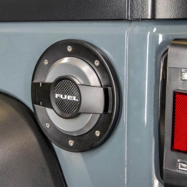 DV8 Offroad 2007-2018 Jeep JK 4 Door Black Fuel Door Assembly Online - Image 4
