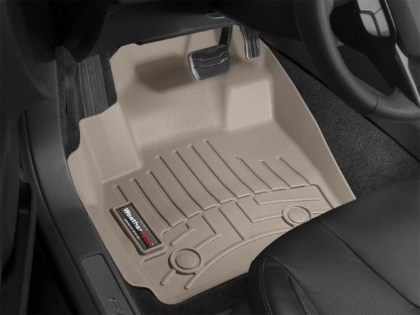 WeatherTech 08+ Nissan Armada Front FloorLiner - Tan Online